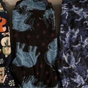 Elephant and Turtle Patterned Leggings